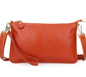 Genuine Leather Candy Color Day Clutches & Crossbody Bags