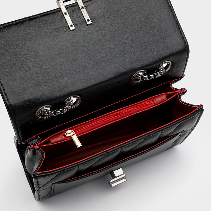 Luxury Designer Leather Chain Handbag for Women