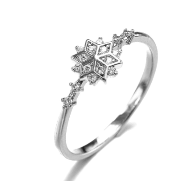 10k Yellow Gold Zircon Diamond Ring for Women Jewelry - AGB LuxeDrop