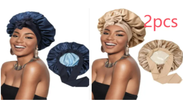 Artificial Silk Satin Hair Wrap Hat
