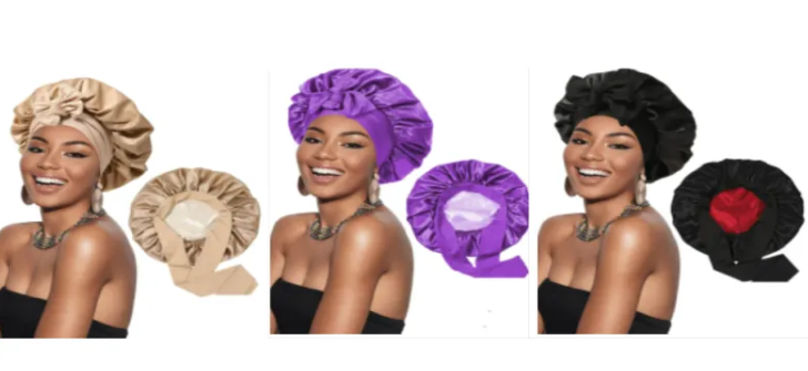 Artificial Silk Satin Hair Wrap Hat
