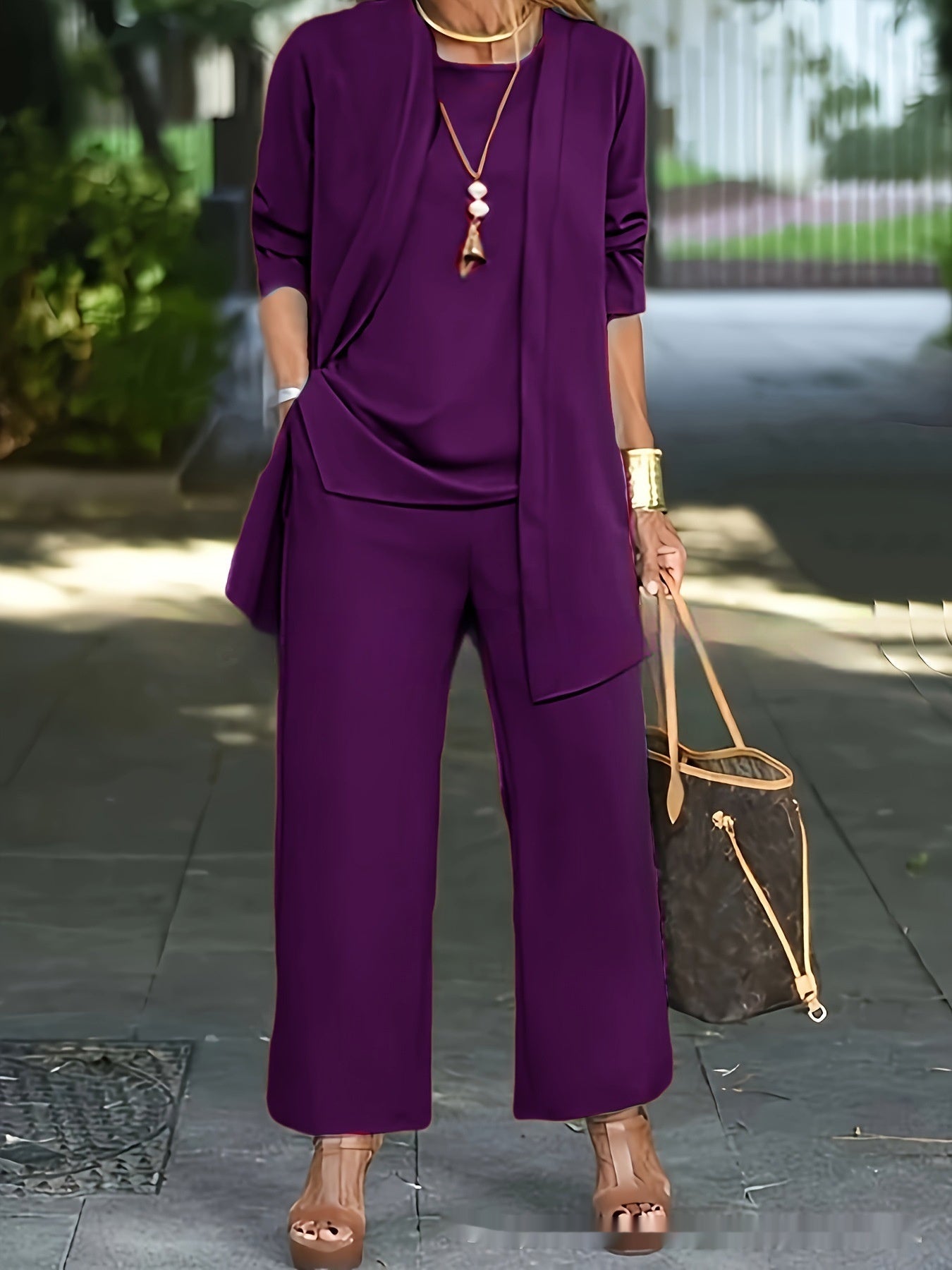 3-Piece Women's Suit Set - AGB LuxeDrop