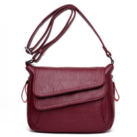 Retro Soft Leather Shoulder Bag for Women