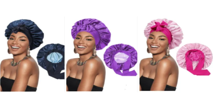 Artificial Silk Satin Hair Wrap Hat