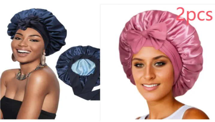 Artificial Silk Satin Hair Wrap Hat