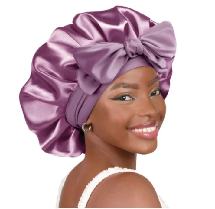 Artificial Silk Satin Hair Wrap Hat