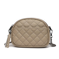 Genuine Leather Oval Shoulder Bag for Women