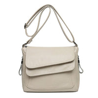 Retro Soft Leather Shoulder Bag for Women