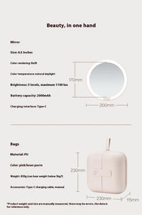 Lighted Portable Cosmetic Mirror