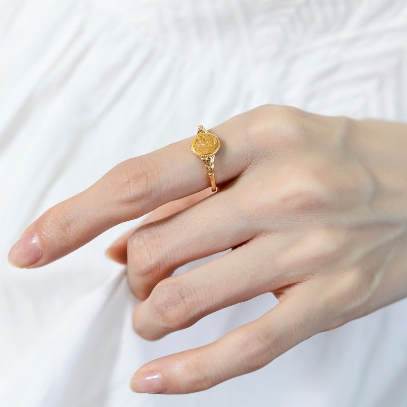 Alloy Geometric Flower Ring for Women Jewelry - AGB LuxeDrop