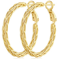 Amoxos Gold Hoops 14K Gold Hoop Earrings for Women - AGB LuxeDrop
