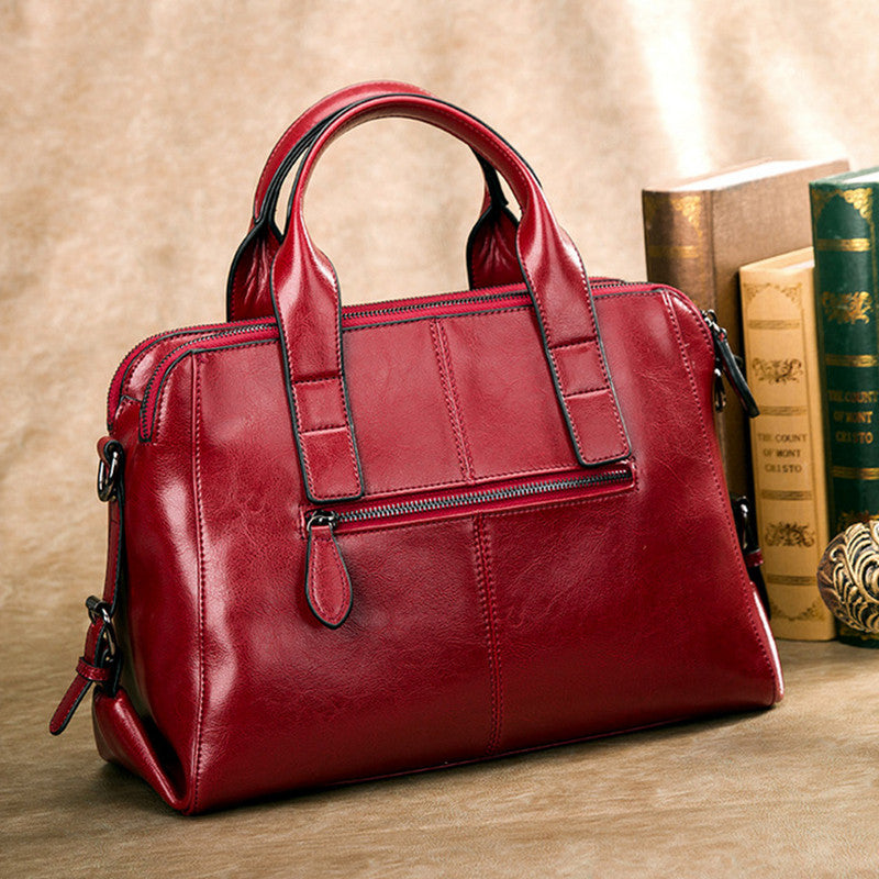 Simple Leather Crossbody Bag for Women
