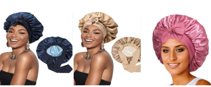 Artificial Silk Satin Hair Wrap Hat