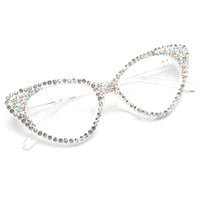 bullabulling Cat Eye Crystal Rhinestone Reading Glasses for Women - AGB LuxeDrop