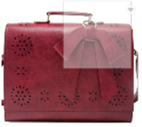 Hollow Oil Leather Bag for Women