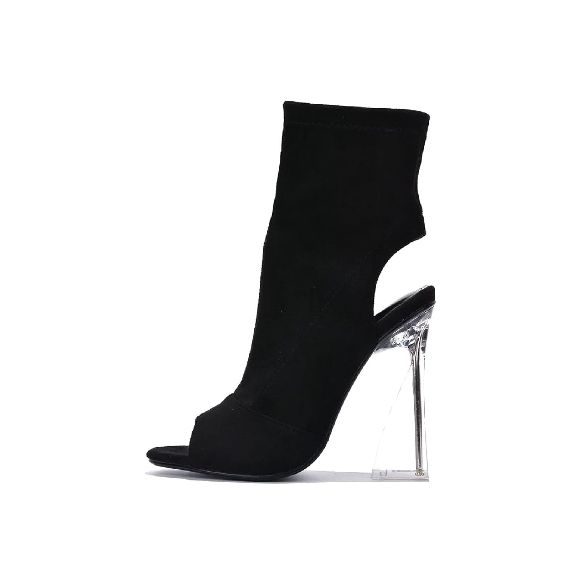 Cape Robbin Cally Sexy Clear Block Heels for Women - AGB LuxeDrop