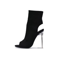 Cape Robbin Cally Sexy Clear Block Heels for Women - AGB LuxeDrop