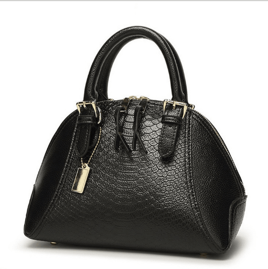 Crocodile Pattern Leather Shell Bag for Women - AGB LuxeDrop