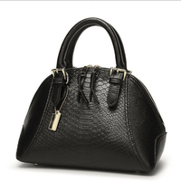 Crocodile Pattern Leather Shell Bag for Women - AGB LuxeDrop