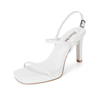 Dsevht White Heels for Women High Heels Dress Wedding Shoes - AGB LuxeDrop