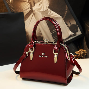 Genuine Leather Handbag for Middle-aged Women