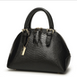 Crocodile Pattern Leather Shell Bag for Women