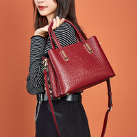 Airy Versatile Leather Shoulder Bag for Women
