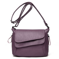 Retro Soft Leather Shoulder Bag for Women