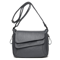 Retro Soft Leather Shoulder Bag for Women