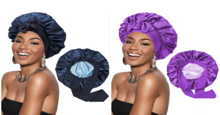 Artificial Silk Satin Hair Wrap Hat