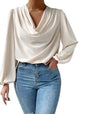 Fashion Women Blouses Pile Collar - AGB LuxeDrop