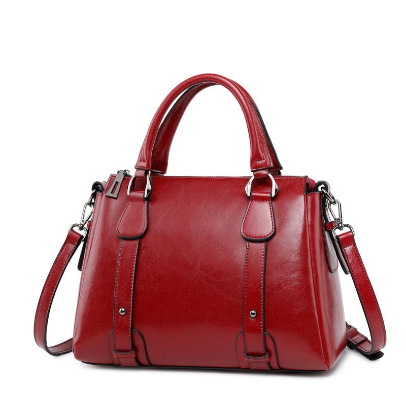 Fashionable Cowhide Leather Shoulder Handbags for Women - AGB LuxeDrop