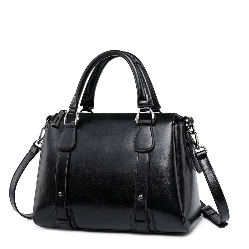 Fashionable Cowhide Leather Shoulder Handbags for Women - AGB LuxeDrop