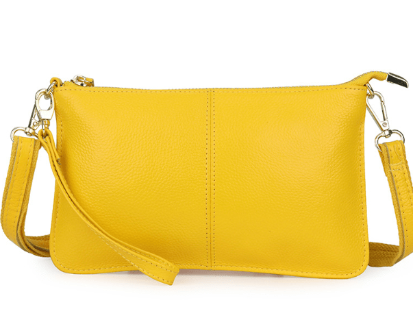 Genuine Leather Candy Color Day Clutches & Crossbody Bags - AGB LuxeDrop