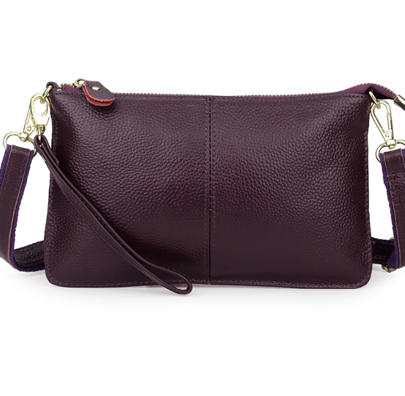 Genuine Leather Candy Color Day Clutches & Crossbody Bags - AGB LuxeDrop