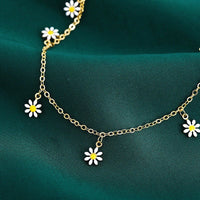 Handmade Bohemian Daisy Anklets for Women Jewelry - AGB LuxeDrop