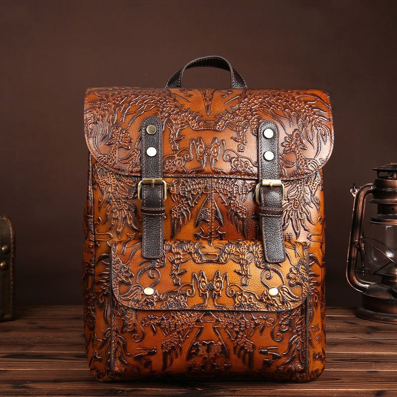 Handmade Leather Backpack for Women - AGB LuxeDrop