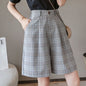 High Waist Loose Fit Women's Suit Shorts - AGB LuxeDrop
