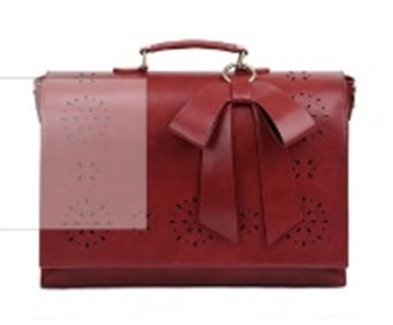 Hollow Oil Leather Bag for Women - AGB LuxeDrop