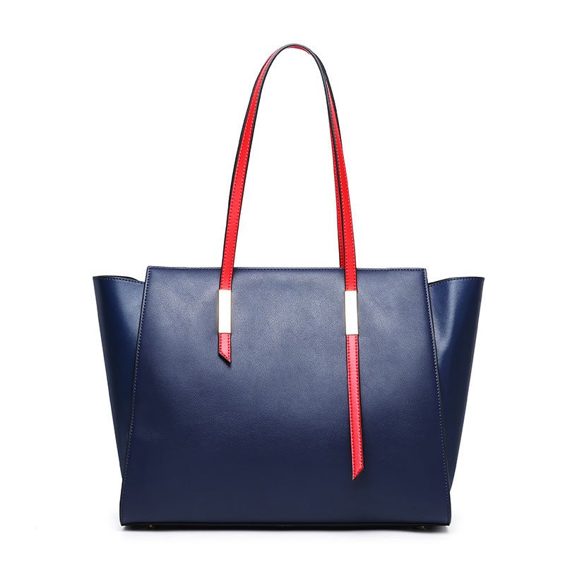 Large Capacity One-Shoulder Leather Handbags - AGB LuxeDrop