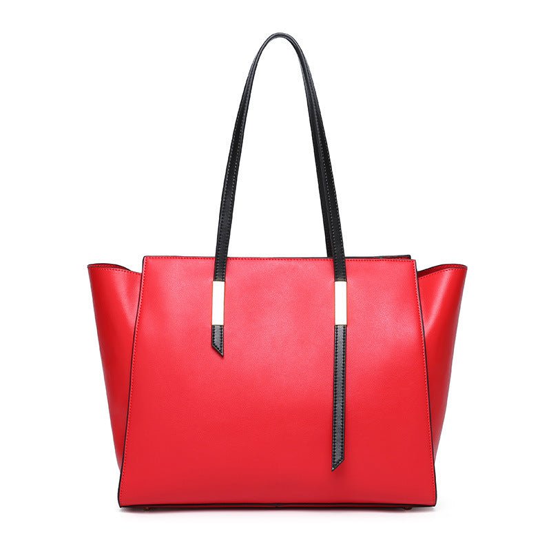 Large Capacity One-Shoulder Leather Handbags - AGB LuxeDrop