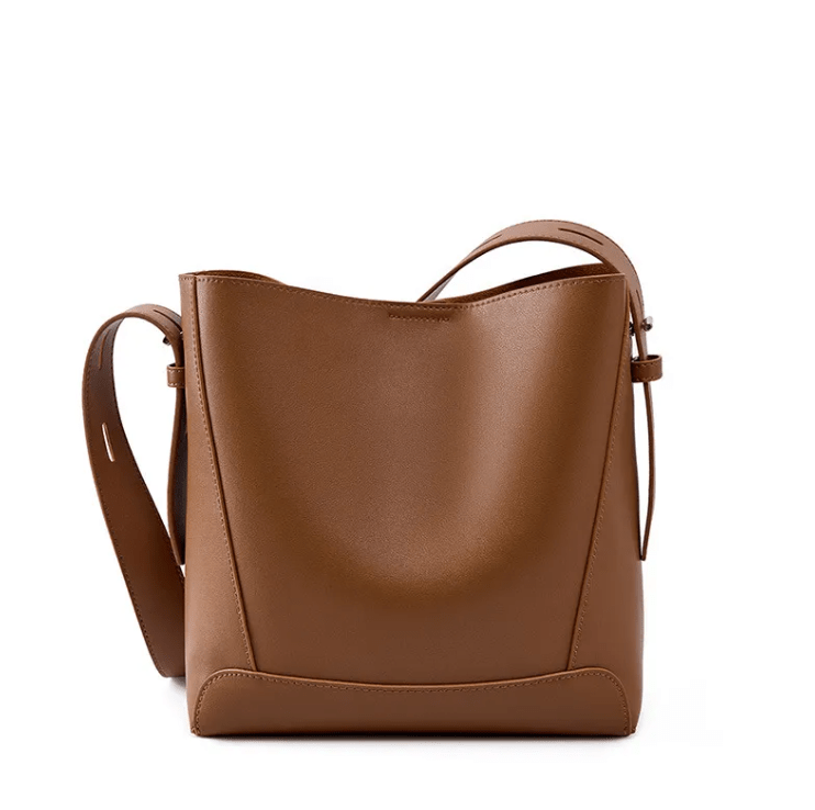 Leather Shoulder Bag - AGB LuxeDrop
