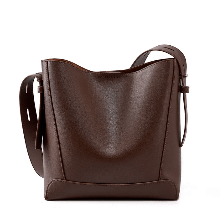Leather Shoulder Bag - AGB LuxeDrop