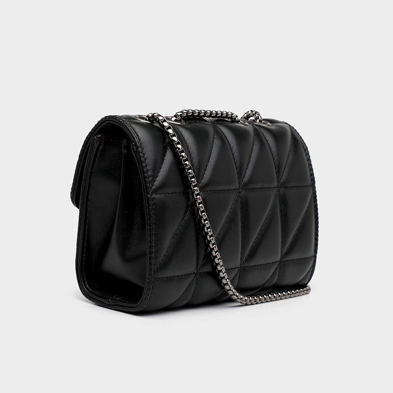 Luxury Designer Leather Chain Handbag for Women - AGB LuxeDrop