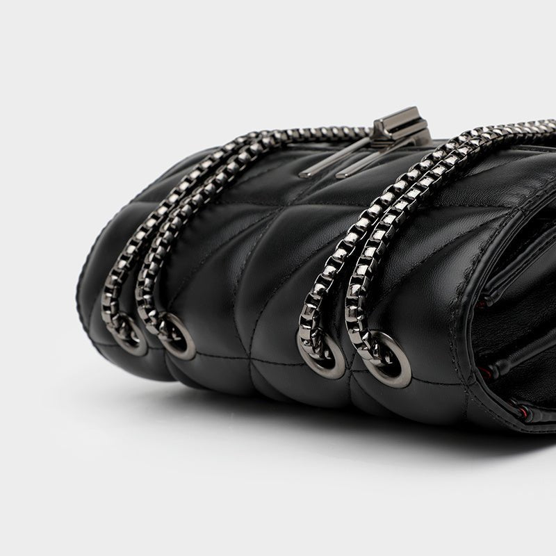 Luxury Designer Leather Chain Handbag for Women - AGB LuxeDrop