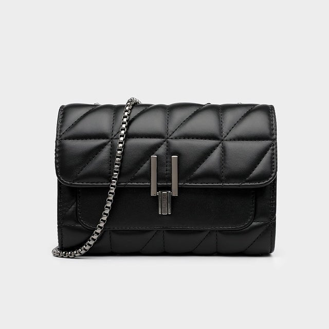 Luxury Designer Leather Chain Handbag for Women - AGB LuxeDrop