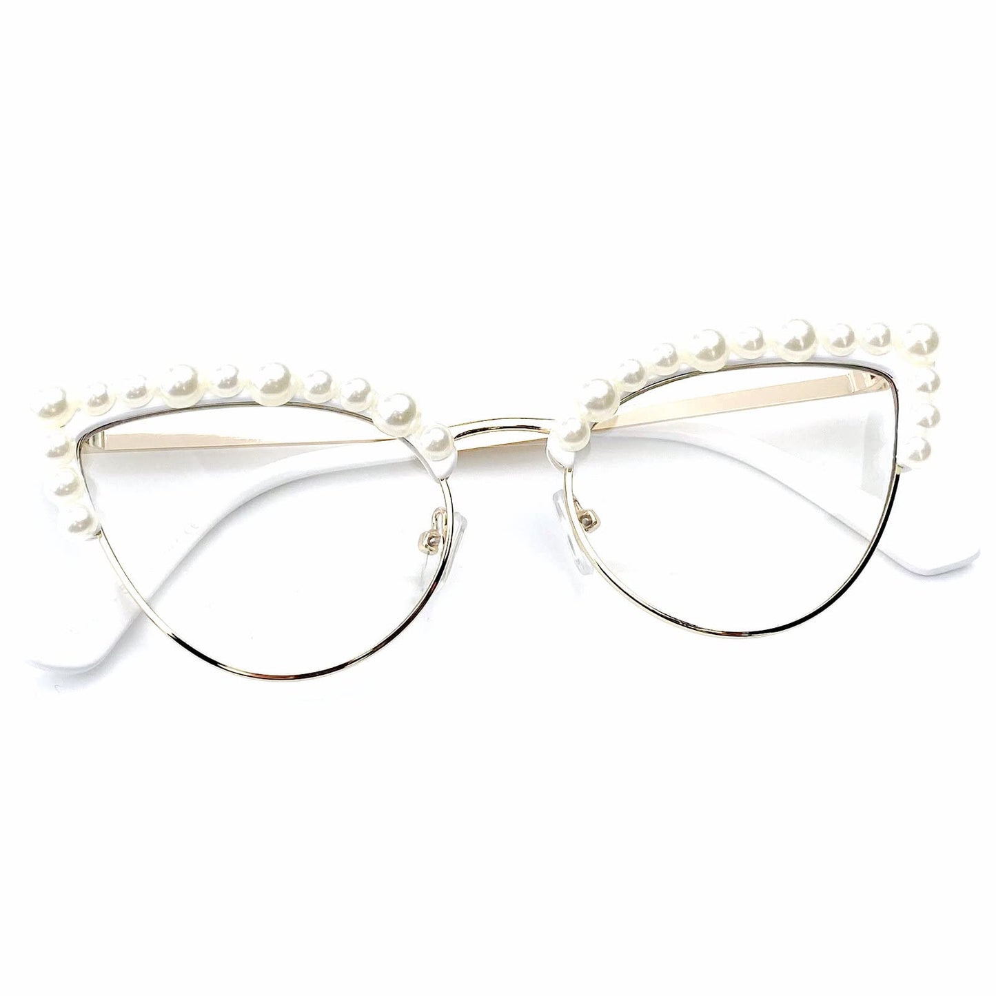 mincl Cat Eye Pearl Blue Light Blocking Glasses for Women - AGB LuxeDrop