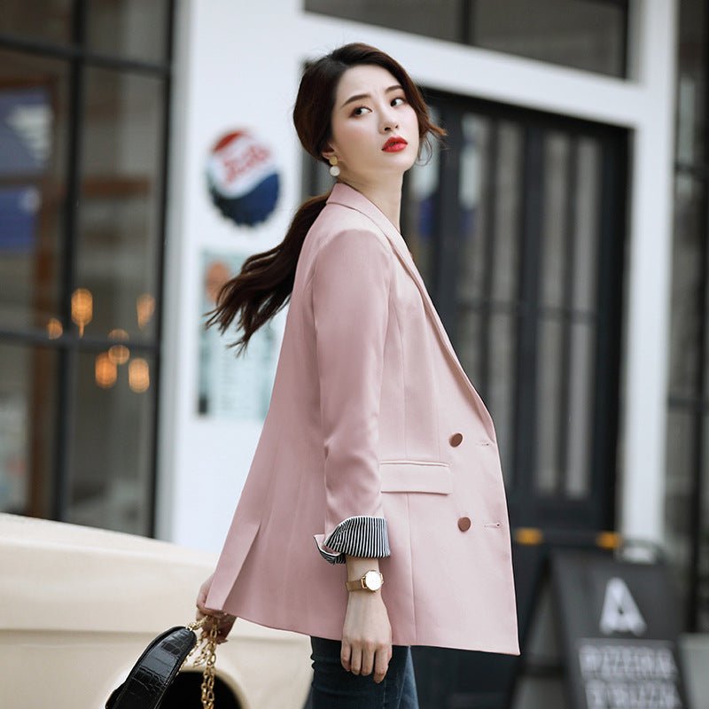 New Women's Suit Jacket - Korean Style Casual Blazer - AGB LuxeDrop