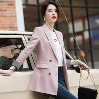 New Women's Suit Jacket - Korean Style Casual Blazer - AGB LuxeDrop