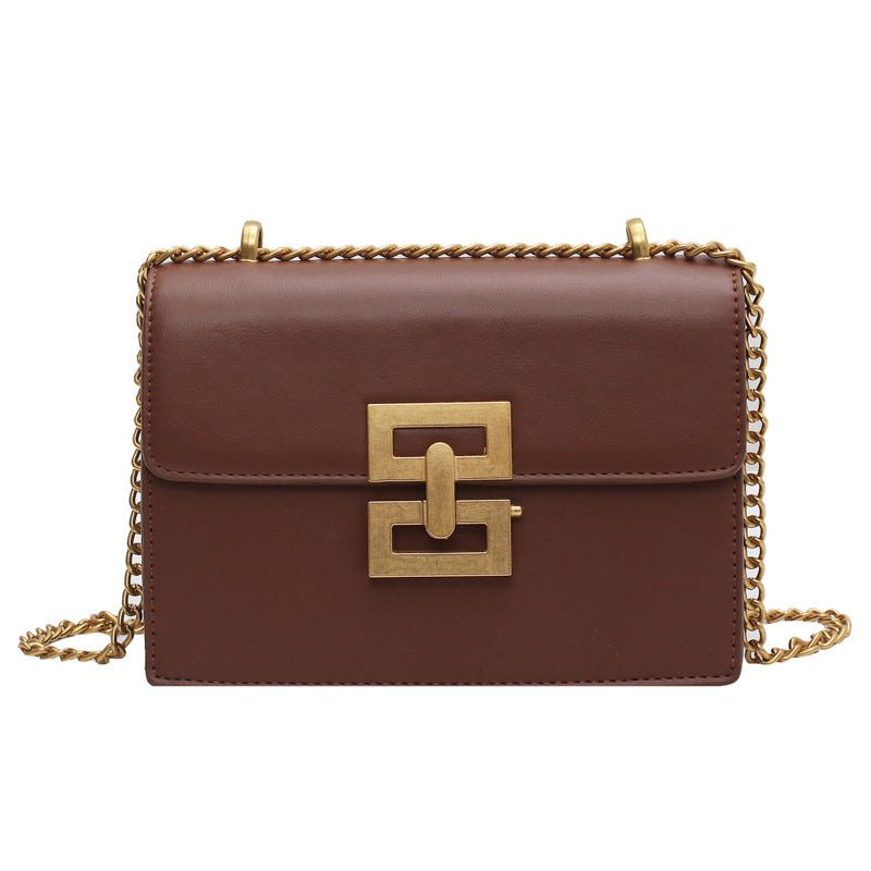 Retro European American Handbags with Chain Detail - AGB LuxeDrop